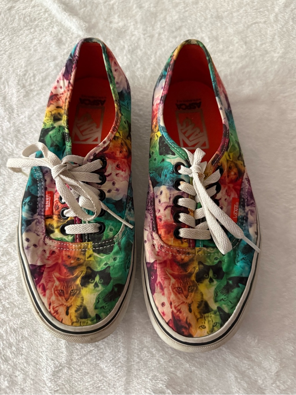Vans ASPCA Rainbow 🌈 Kitty Cat Shoes Sneakers Men 8 Women’s 9.5
